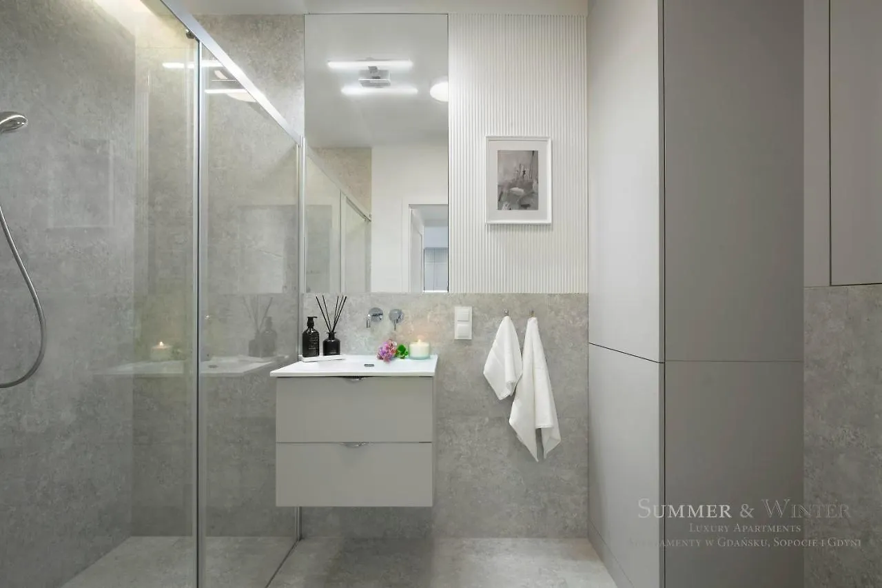 Luxury Summerwinter Malczewskiego 86 M 12 Gdansk, Parking Podziemny Na Pilota Apartment Gdansk