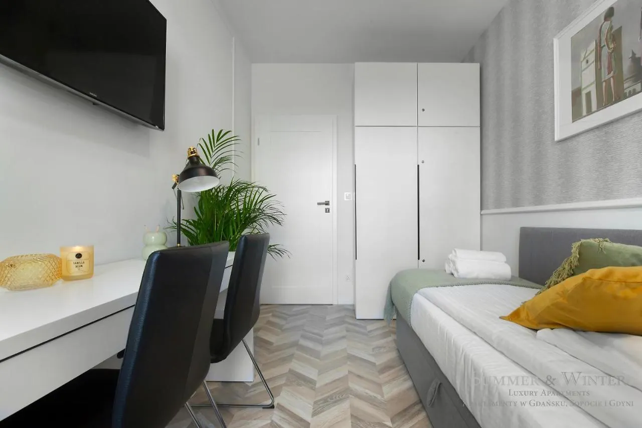 公寓 Luxury Summerwinter Malczewskiego 86 M 12 Gdansk, Parking Podziemny Na Pilota 波兰
