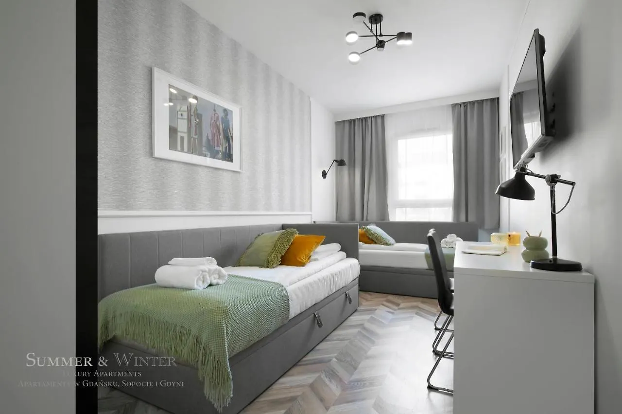 Luxury Summerwinter Malczewskiego 86 M 12 Gdansk, Parking Podziemny Na Pilota 波兰